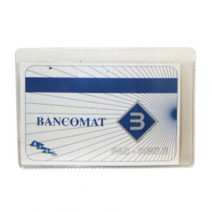 PORTA CARD TRASPARENTE 2 TASCHE