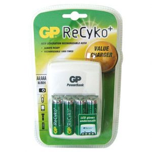 GP RECYKO CARICABATTERIA CON 4 STILO