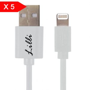 LILLI 5 CAVI LIGHTNING PVC 1mt BIANCO