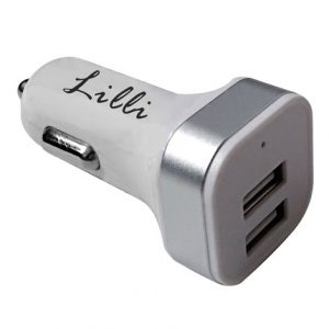 LILLI CARICATORE AUTO 2 USB BIANCO