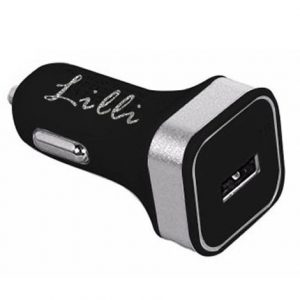 LILLI CARICATORE AUTO 1 USB NERO