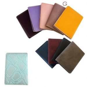 PORTACARD 8 TASCHE ECOPELLE BEIGE