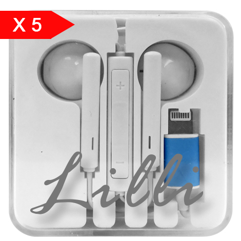 LILLI 5 AURICOLARI LIGHTNING BLUETOOTH (X5) - Ingrosso Tabaccherie \u0026  Articoli per Fumatori