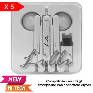 LILLI 5 AURICOLARI C-TYPE