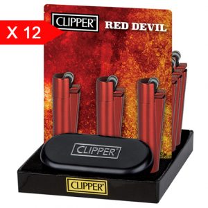 CLIPPER LARGE METAL RED