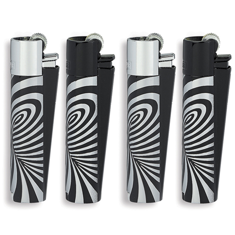 CLIPPER LARGE METAL PSYCO SILVER