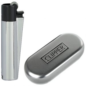 CLIPPER LARGE METAL BLACKeSILVER