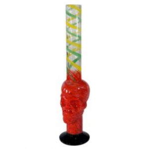 BONG VETRO RED SKULL