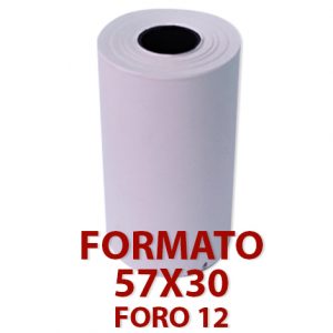 ROTOLO REGISTRATORE CASSA 57X30