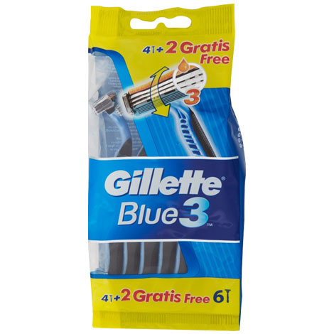 GILLETTE BLUE III 6 RASOI USA E GETTA