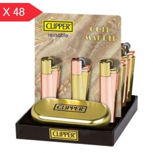 CLIPPER LARGE METAL GOLD MARBLE