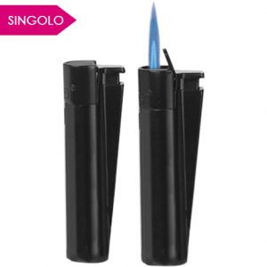 CLIPPER LARGE METAL JET FLAME MATT BLACK SINGOLO