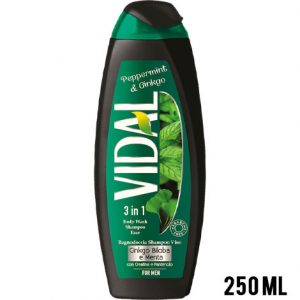 VIDAL DOCCIA PEPPERMINT E GINKO 250 ML SINGOLO