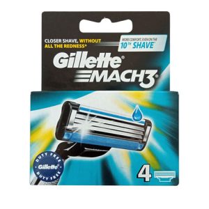 GILLETTE MACH III 4 RICAMBI RASOIO