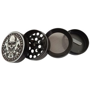 FARO GRINDER METAL BLACK SKULL 2