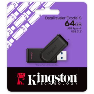 KINGSTON CHIAVETTA USB 64GB EXODIA S 3.2